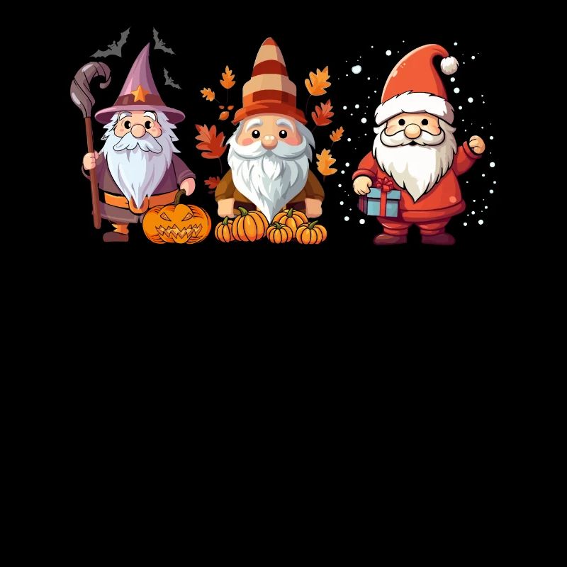 Gartenzwerg Halloween Süßes oder Saures Gärtner