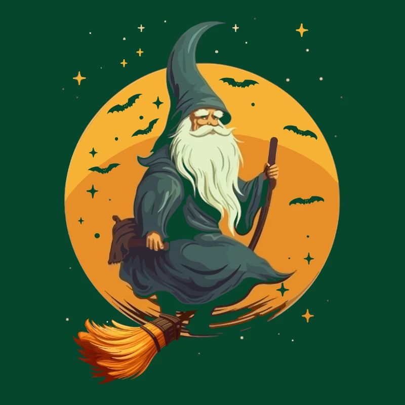 Gartenzwerg Halloween Süßes oder Saures Gärtner