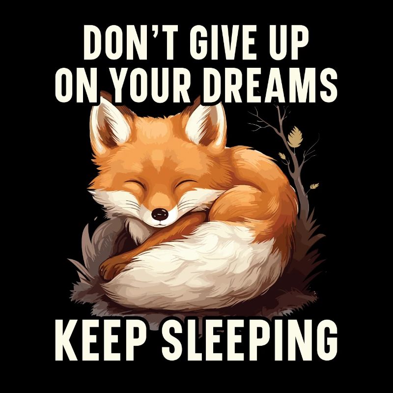 Sleeping Fox Sleepyhead Napping Sleep Fox Lover