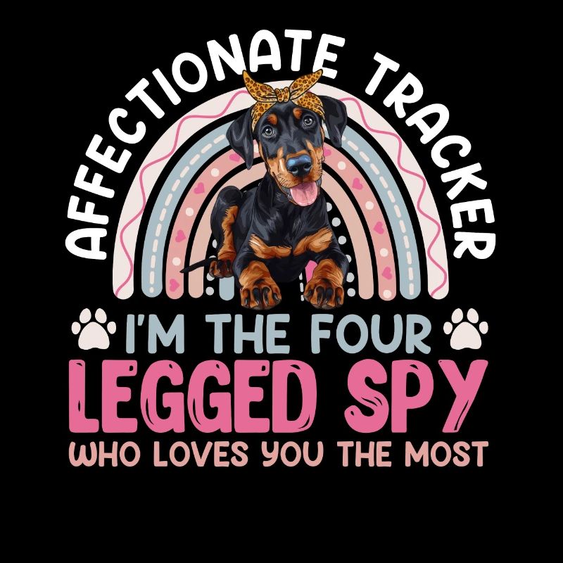 Doberman Dog AFFECTIONATE TRACKER FOUR LEGGED