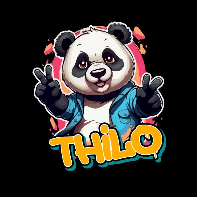 THILO - Beau nom de garçon avec Cool Panda