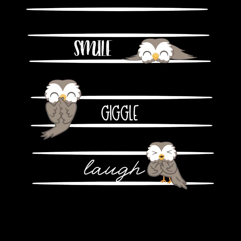 Eule - Eulen - Lachen - Spruch