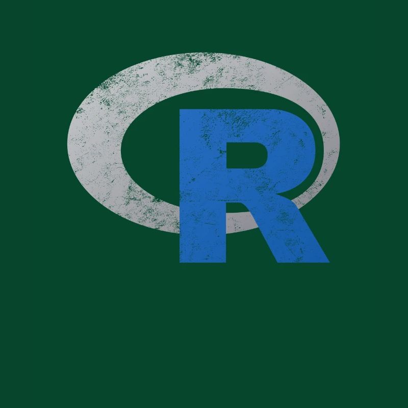 Programmation du logo R Design vieilli vieilli