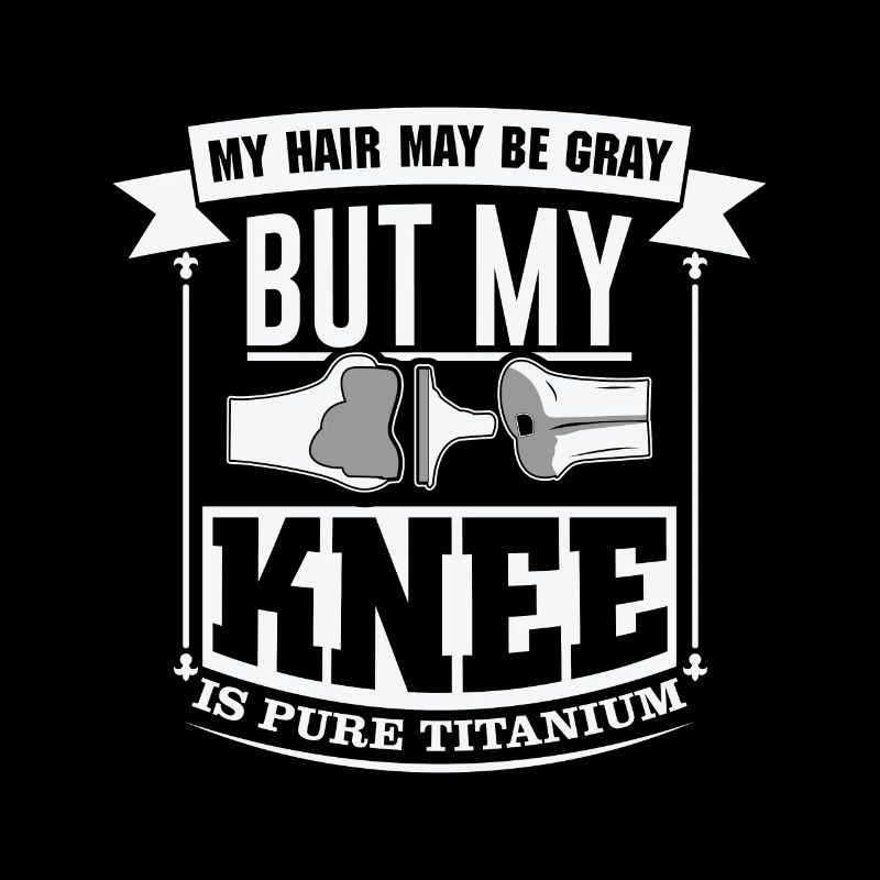 Knee surgery replacement titanium knee