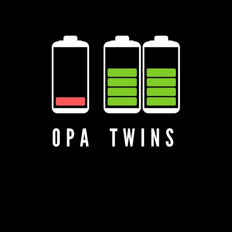 Opa Zwillinge Geschenkidee werdende Grossväter