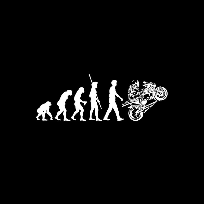 Motorcycle evolution monkey racing machine