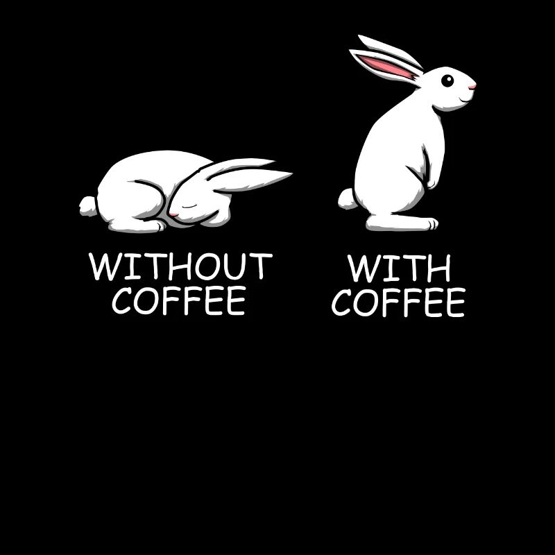 Coffee Coffee Drinker Rabbit Rabbit Lazy Tired