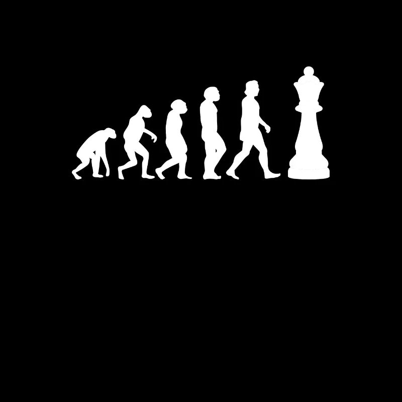 SCHACH SCHACHSPIELER SCHACHBRETT Chess Evolution