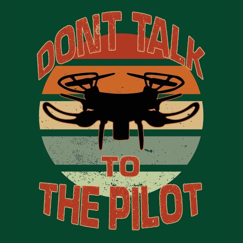 Retro Drone Pilot Hobby Drones Flying Drones