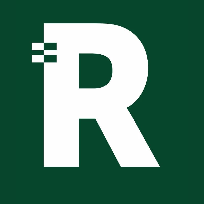 Letter R Alphabet Initial Monogram