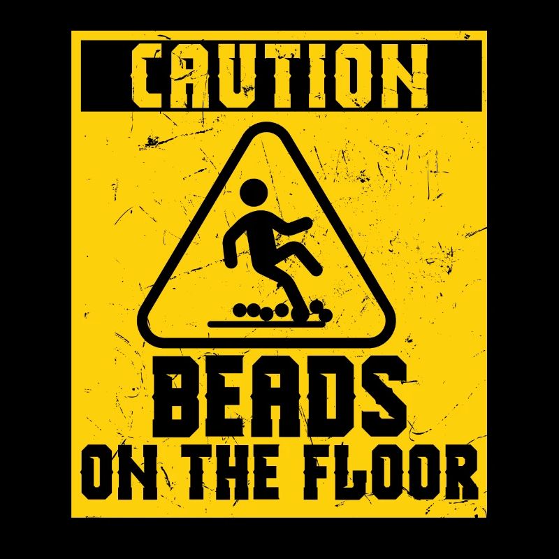 Caution Beads On Floor