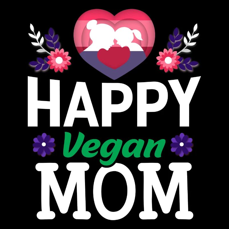 Glückliche Vegane Mutter