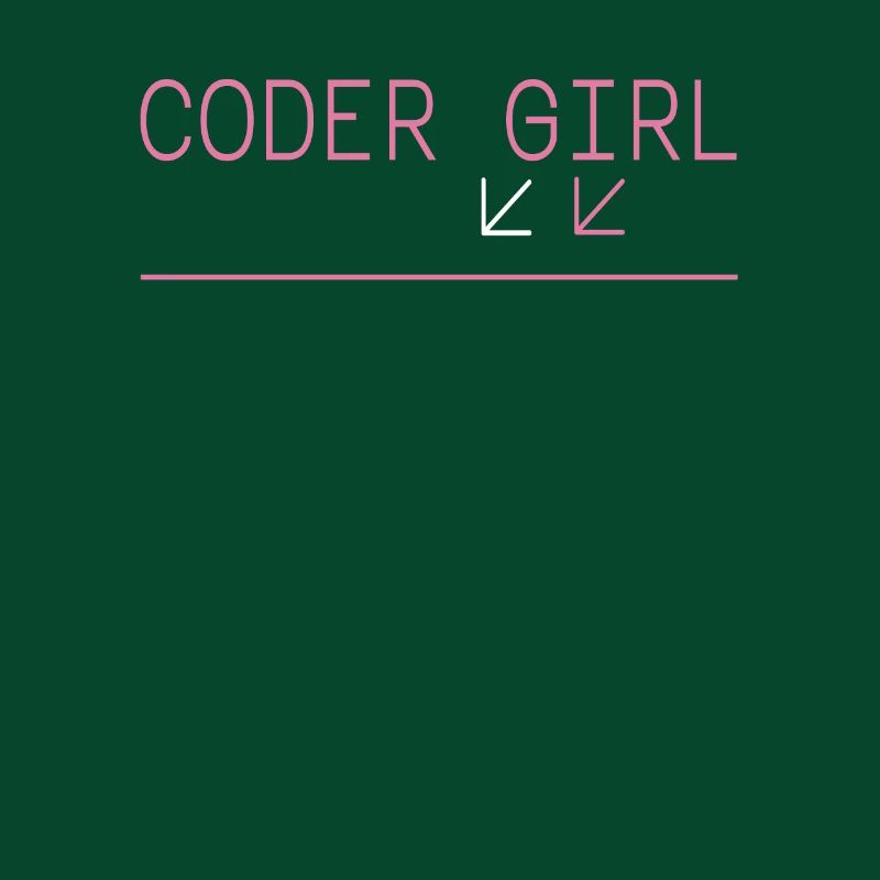 Coder Girl Programmer Funny Geek Coding