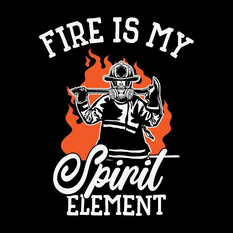 Élément de feu Pompier Pompier