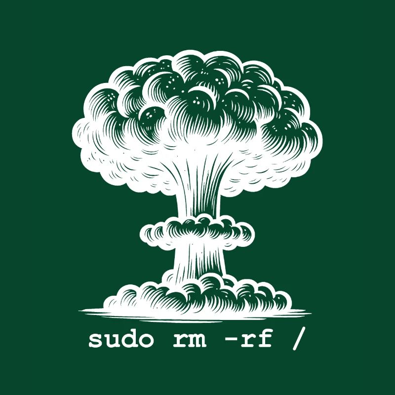Linux Funny Linux Command Sudo RM RF für Männer