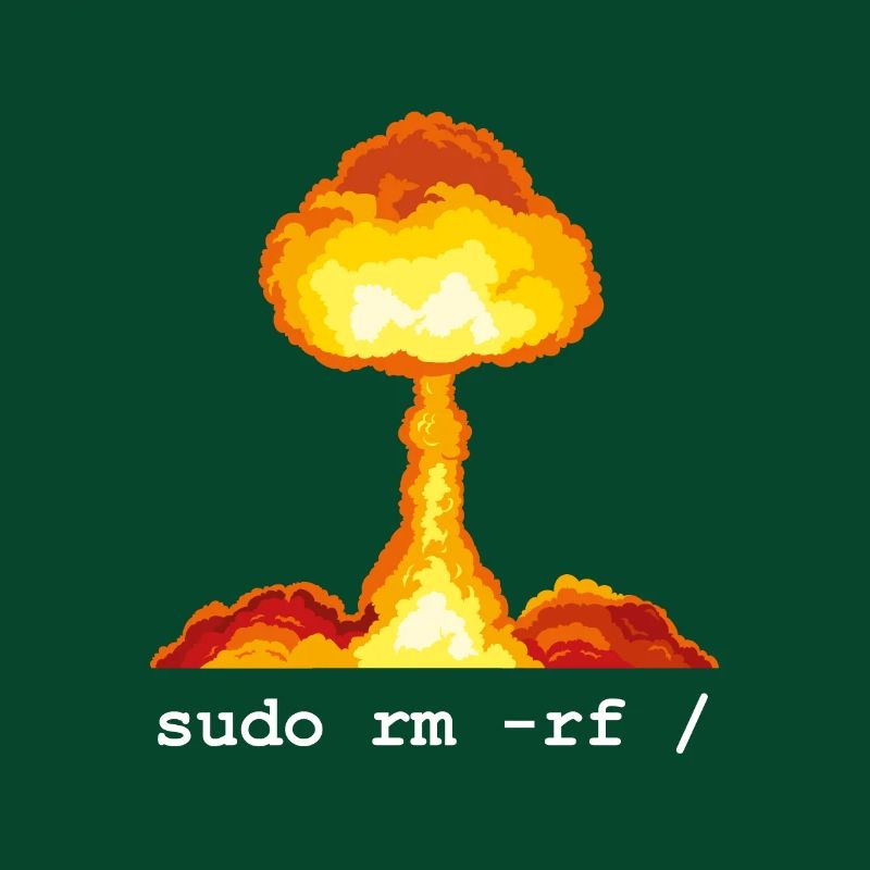 Linux Funny Linux Command Sudo RM RF für Männer
