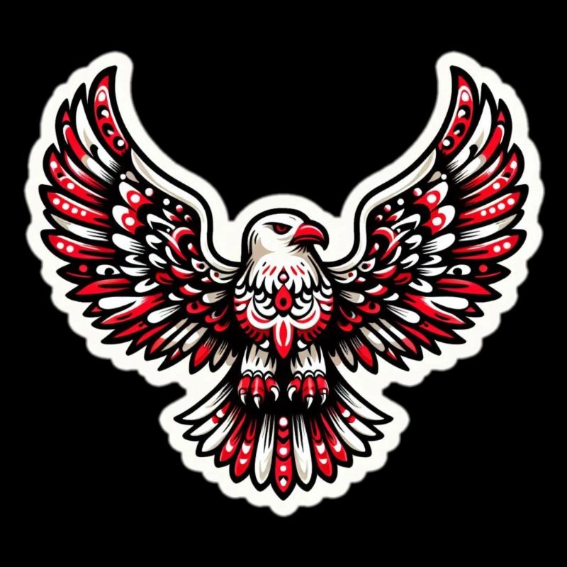 Red and White Eagle