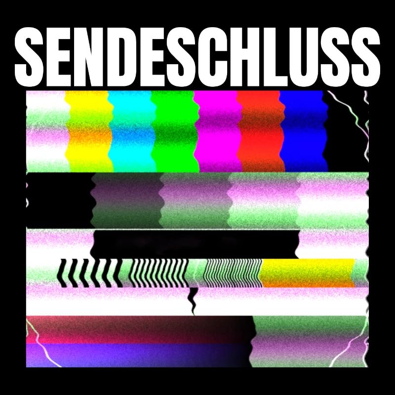 Testbild Röhrenbildschirm Testbild Sendepause 80s