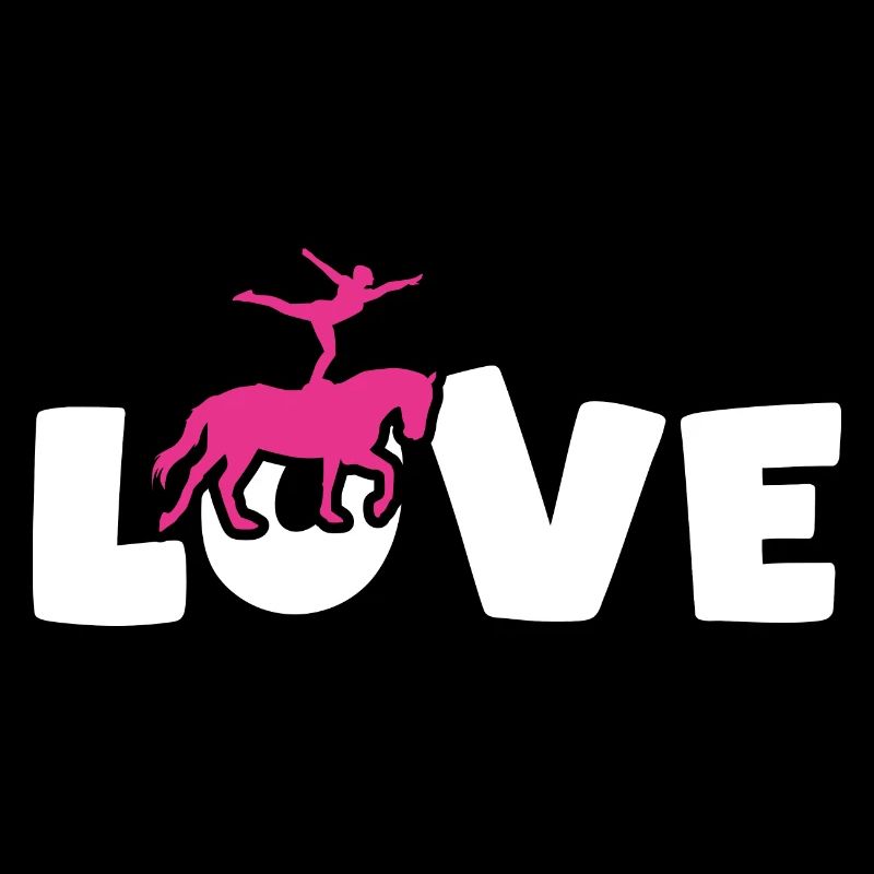 Aime le cadeau de voltige à cheval