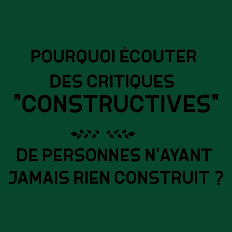 Critiques constructives Papa D'expérience
