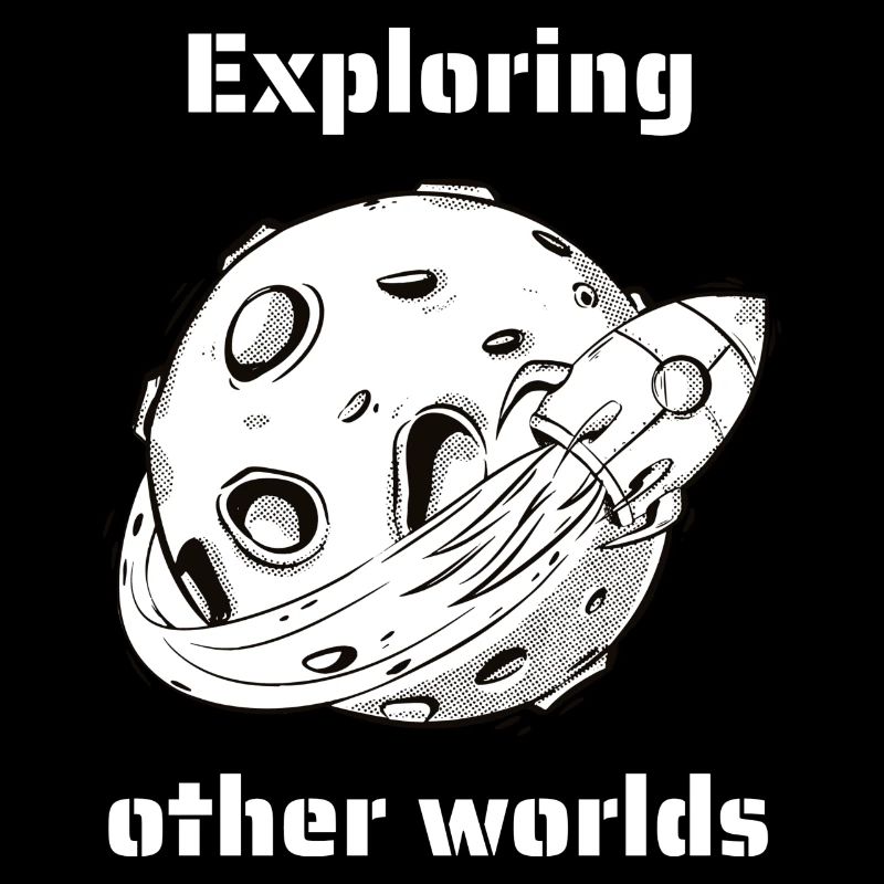 Exploring Other Worlds Retro Outer Space Designs