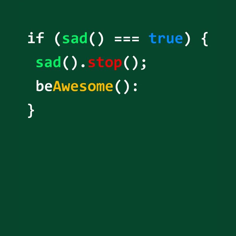 Si triste soyez génial programmation codage cadeau nerd