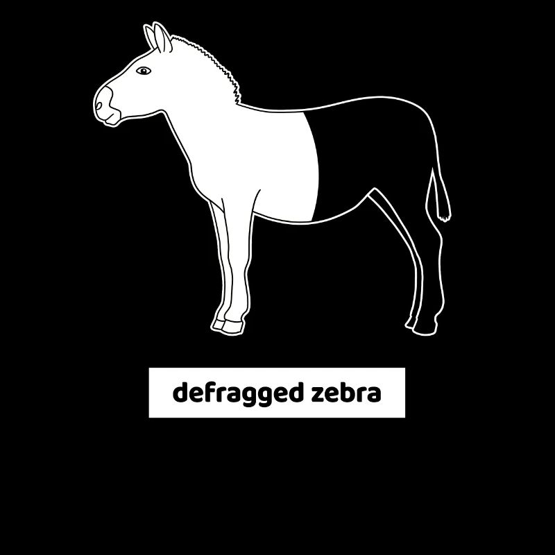 Computer Scientist Computer Calculator Humor Zebra Defrag