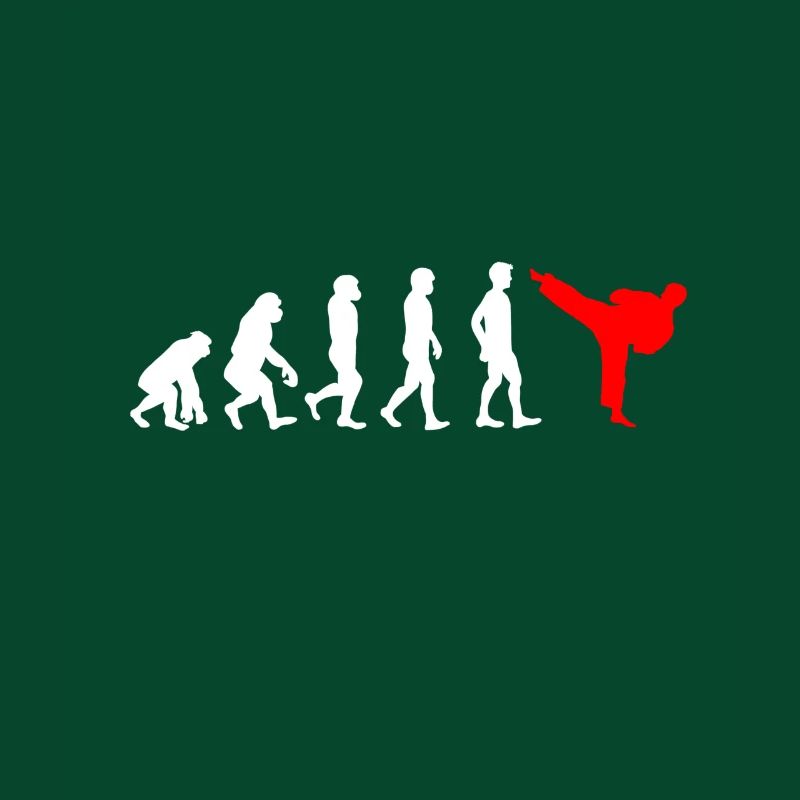 Karate Entwicklung - Evolution eines Karatekämpfer