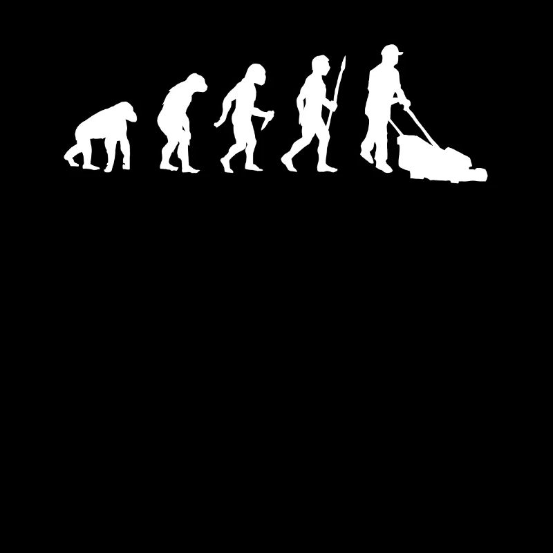 Evolution mowing gardener