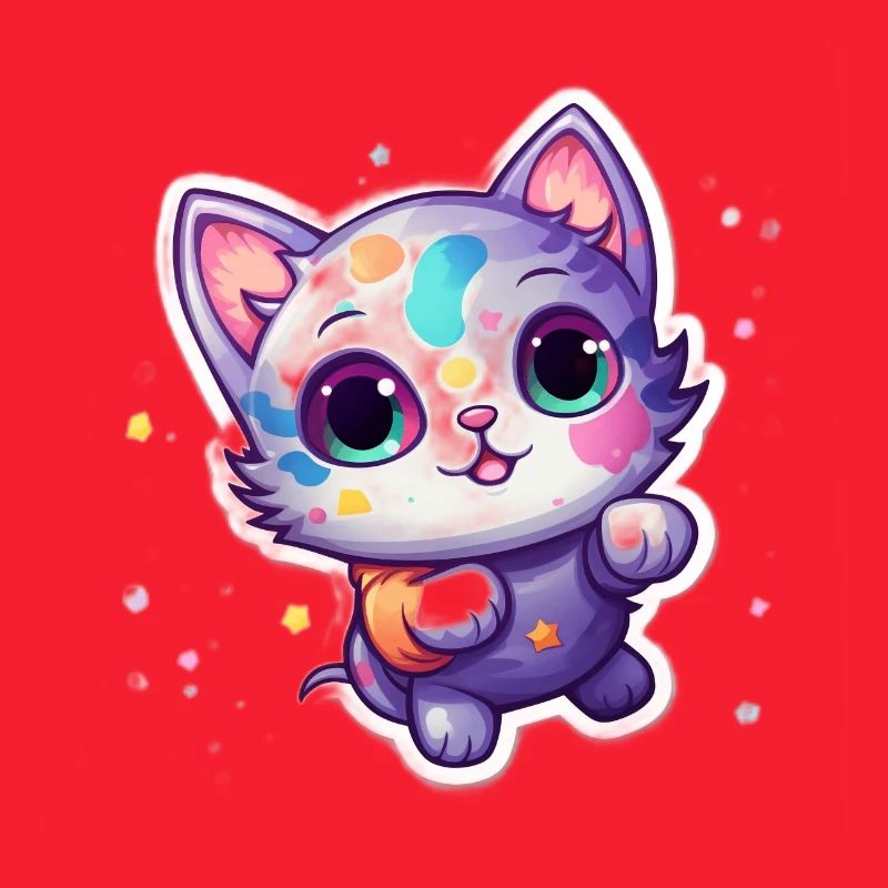 Un mignon petit chat dans l’espace