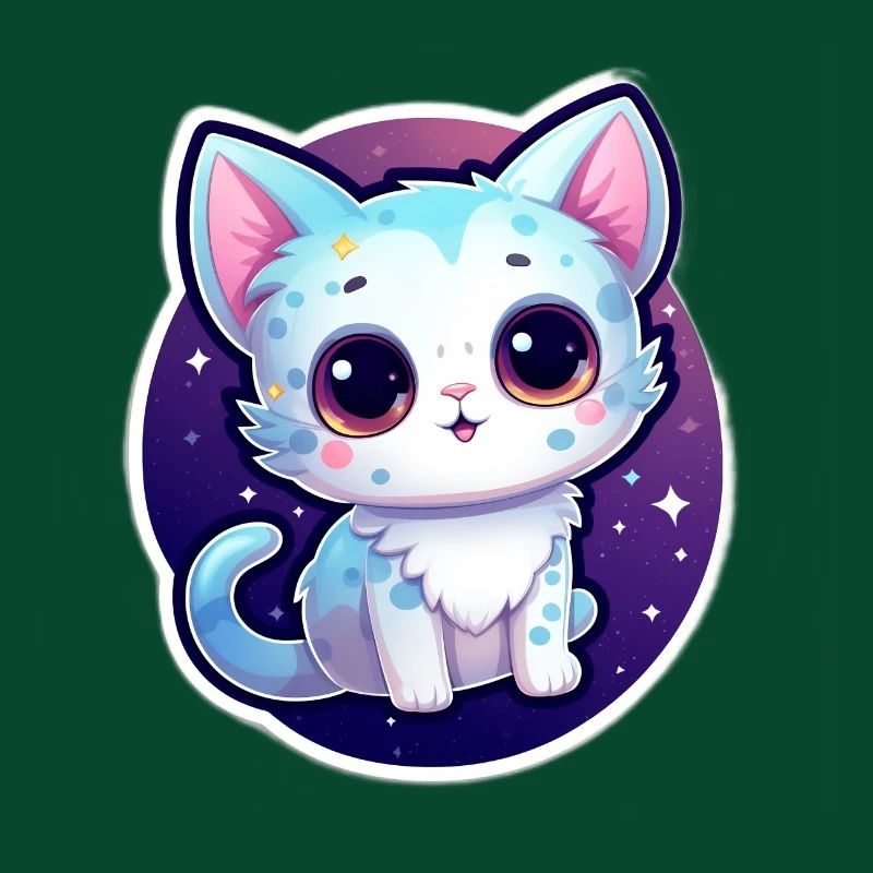 "Cosmic Kitty: Adorable Space Float"