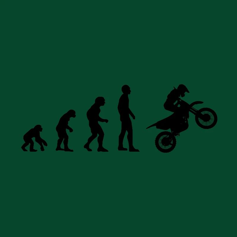 Motorradfahrer Evolution