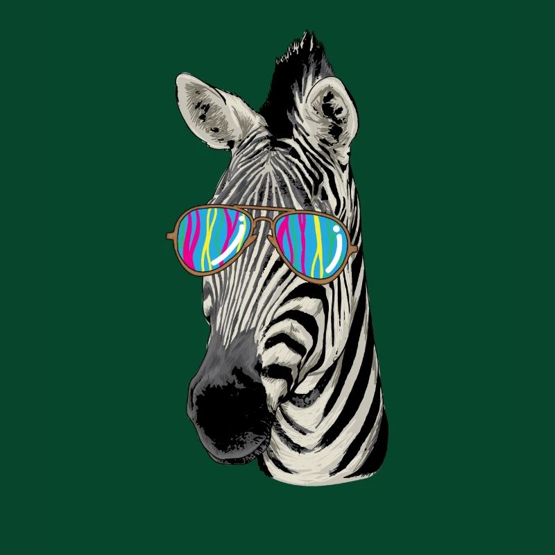 Zebra con occhiali da sole come regalo per i bambini