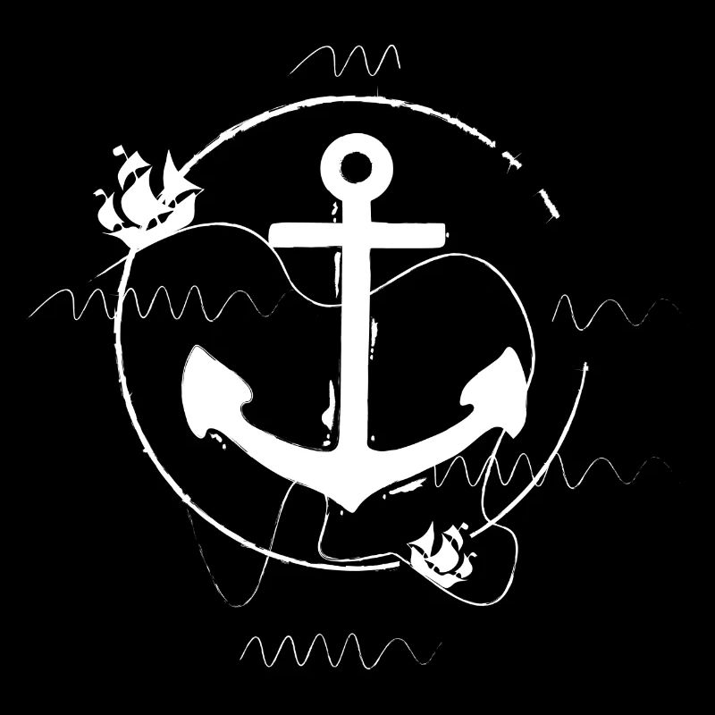 ANCRE - NAVIRES - BLANC