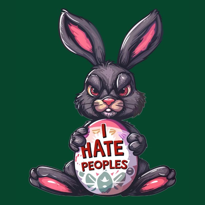 Easter Bunny Easter Egg i hate peoples Bunny