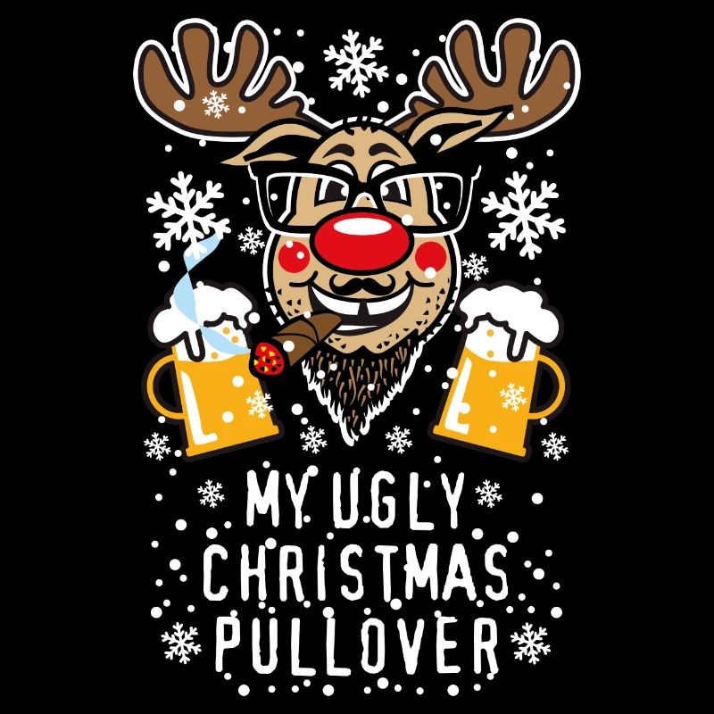 188 Hirsch Rudolph Bart Zigarre My Ugly Christmas