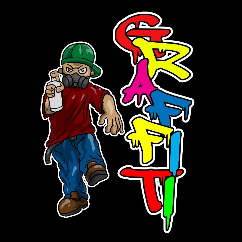 Graffiti Spray Doodle Dessiner Écrire Mur Surface Cadeau