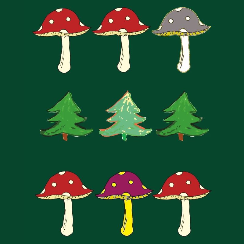 Toadstools and forest