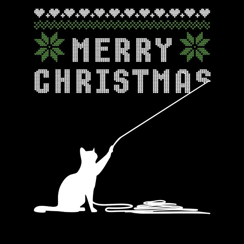 Joyeux noël chat laid pull