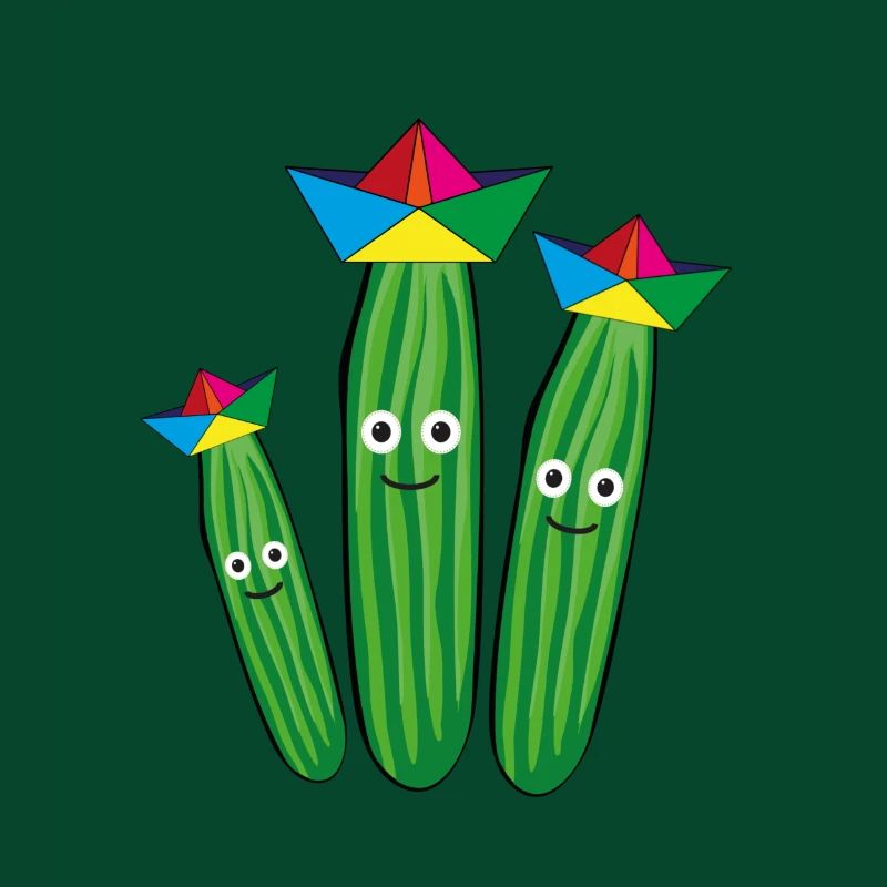 Trio de concombre,Concombre,Concombre,Concombre,Concombre,Concombre,Chapeau, Navire