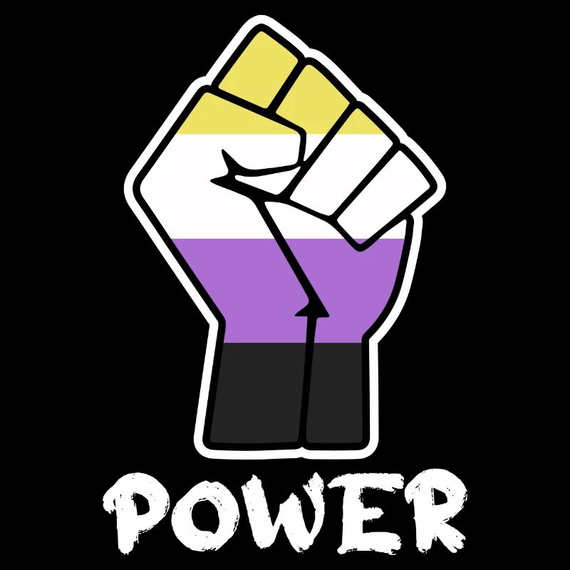 Power Nonbinary Pride Faust Design für Equality