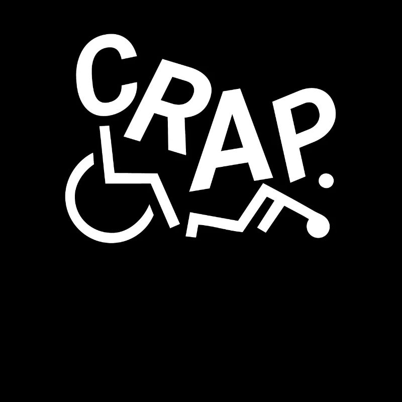 Crap Rollstuhlfahrer Rollstuhl