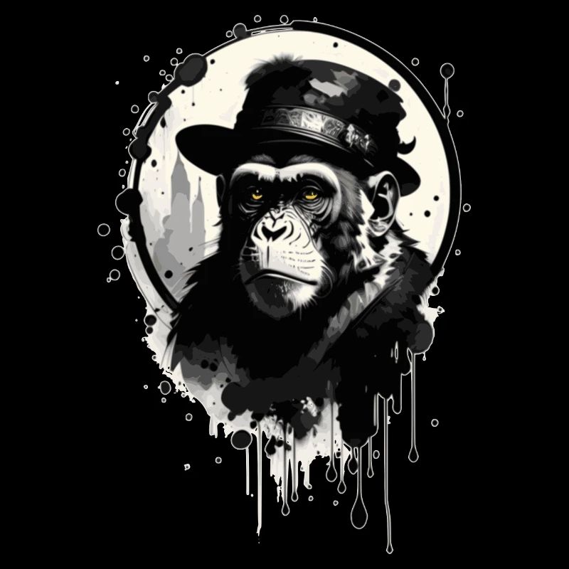 Monkey with hat