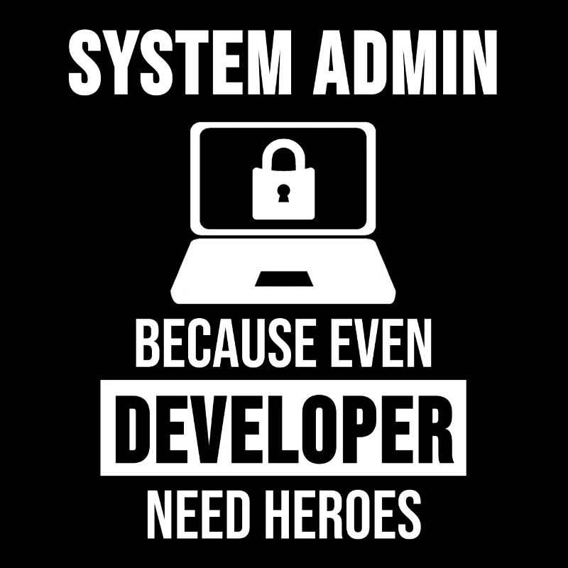 System Admin Administrator Entwickler Geschenk