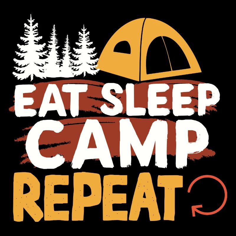 Manger Dormir Camp Répéter