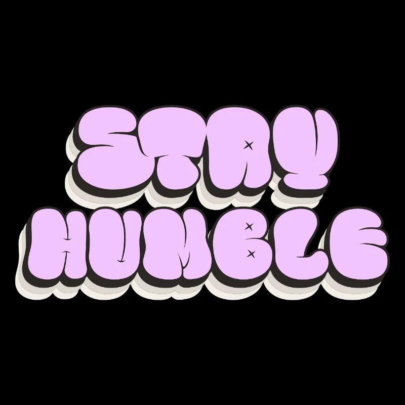 Restez humble Conception minimaliste de nuages