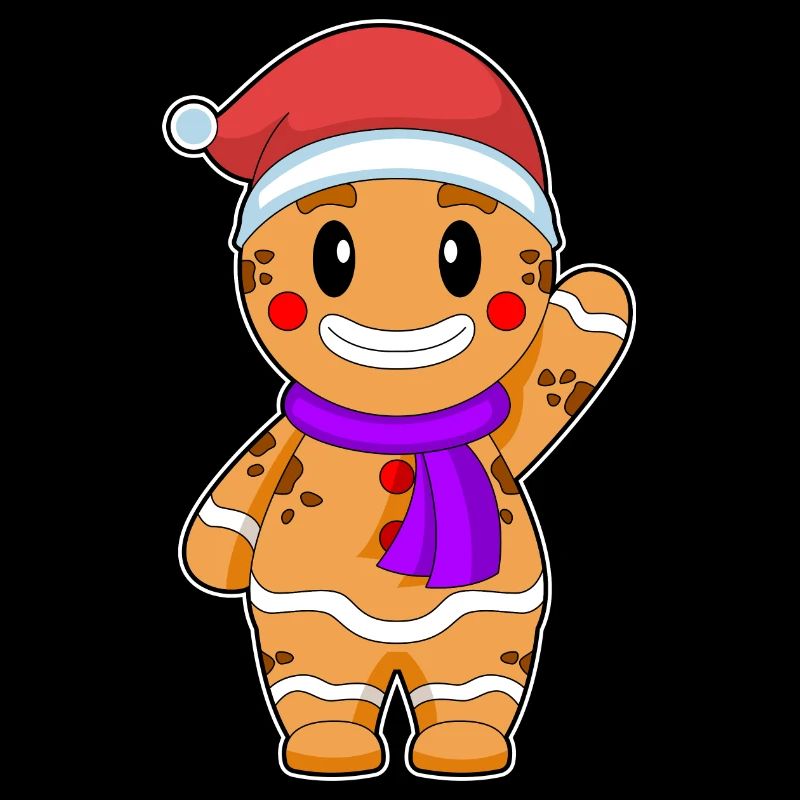 Écharpe de Noël biscuit