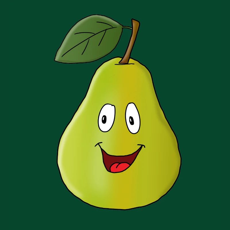 Pear with face