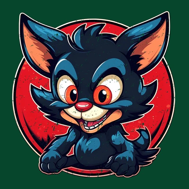 Super cute tasmanian Devil retro style