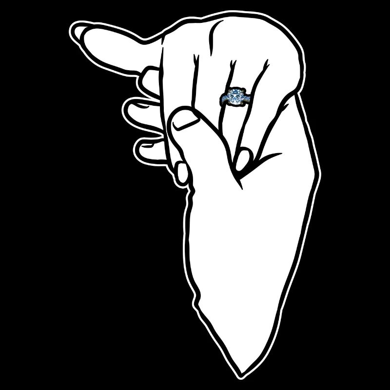 Verlobungs-Ehering-Hand